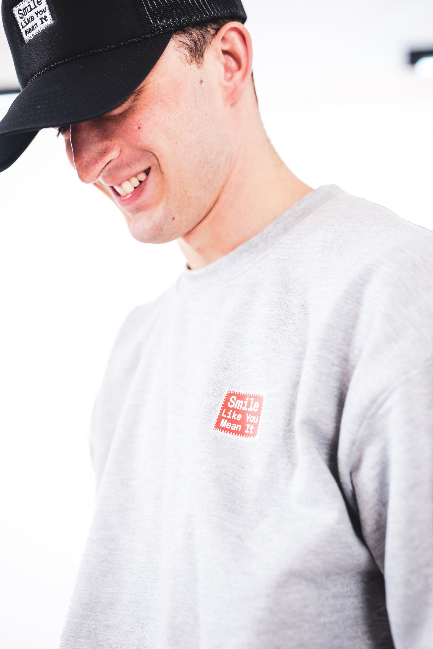 Smile Like You Mean It Crew Neck Sweatshirt