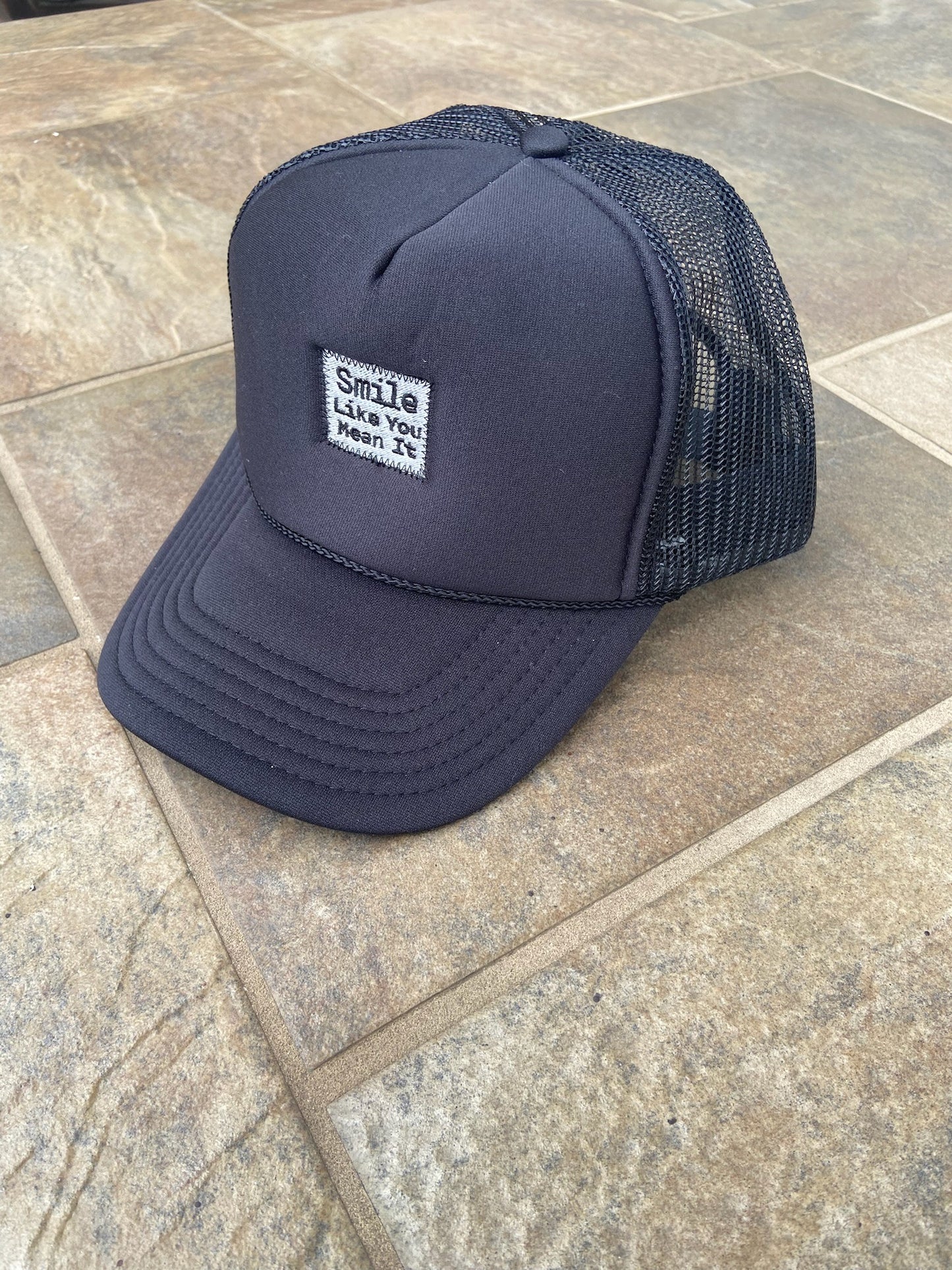 "Smile Like You Mean It" Trucker Hat