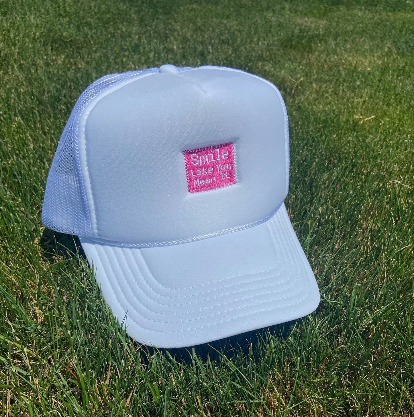 "Smile Like You Mean It" Trucker Hat