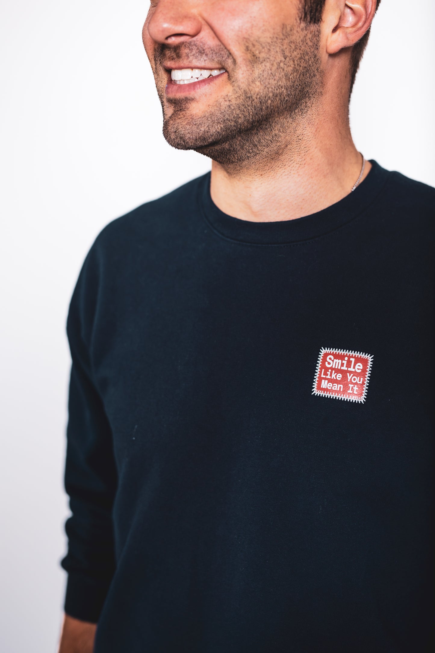 Smile Like You Mean It Crew Neck Sweatshirt