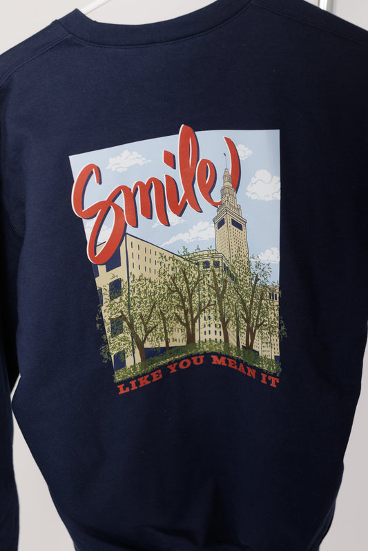 Smile Like You Mean It Crew Neck Sweatshirt